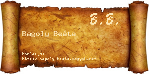 Bagoly Beáta névjegykártya