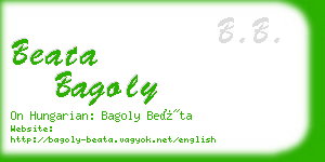 beata bagoly business card